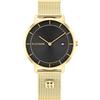 Tommy Hilfiger Orologio Con Movimento Al Quarzo A Due Lancette da Donna con Cinturino in Maglia Metallica in Acciaio Inossidabile di Colore Dorato - 1782739, Black