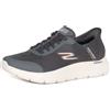 Skechers Go Walk Flex Hands Up, Scarpe da Ginnastica Uomo, Grey Textile/Synthetic, 45.5 EU Larga