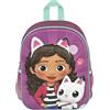 Undercover - Zaino 3D di Gabby's Dollhouse - Zaino per bambini con motivi di Gabby - Cinghie regolabili - Con tasche laterali in rete - A partire dai 4 anni