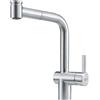 Franke - Rubinetto miscelatore per lavello da cucina Atlas NEO, in acciaio INOX, 115.0521.441 colore: Grigio