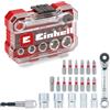 Einhell Set di punte e bussole originale Einhell XS-CASE da 21 pezzi (punte da 25 mm, bussole, portapunte a cambio rapido, adattatore, cricchetto reversibile, compresa la scatola di custodia)