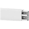 Cablecoach Battiscopa Habengut 6 m in PVC, con canalina integrata, colore: bianco, altezza: 50 mm (4 pezzi, lunghezza 1,5 m)