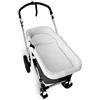 Babyline Copri navicella mussola 100% cotone + copriletto + cuscino mussola 100% accessori set 3 pezzi. Prodotto in Spagna. Ipoallergenico, traspirante, ipermorbido (bianco)