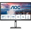 AOC Value-line Q27V5N/BK - V5 series - monitor a LED - 27" - 2560 x 1440 QHD @ 75 Hz - VA - 300 cd/m² - 4000:1 - 4 ms - 2xHDMI, - Q27V5N/BK - Prodotti TDSYNNEX>Periferiche>Monitor>Monitor
