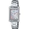 Casio LTP-1234DS-4A Orologio da donna rettangolare standard classico in acciaio inossidabile rosa quadrante MOP, Blu