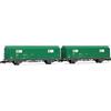 Arnold HN6703 RENFE, Set di 2 Carri Merci JPD, livrea Verde TEM, Episodio V.