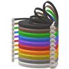 1aTTack.de 1,5m - 10 colori - 10 pezzi - Cavo di Rete Ethernet Cat6 Piatto Lan Gigabit RJ45 Cat 6 compatibile Cat5 Cat5e Cat7 Cat8