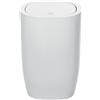 Spirella Pattumiera a Pedale di Design, con Coperchio Basculante, 5 Litri (Diametro x Altezza): 17 x 25 cm, Bianco