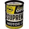 Nostalgic-Art Salvadanai retrò, 600 ml, Opel - Supreme Motor Oil - Idee regalo per amanti Opel, Official License Product (OLP), salvadanaio in metallo, design vintage