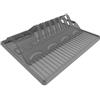 Rotho Spacewonder Scolapiatti Pieghevole, Plastica (PP) senza BPA, Grigio (Antracite), 39.0 x 32.0 x 2.0 cm