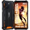 OUKITEL Rugged Smartphone Android 15-12(4+8) GB RAM + 128GB ROM/1TB TF - 6.0" HD+ Telefo