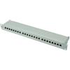 ROLINE Patchpanel 19", Cat.6/Classe E, 24 porte, STP, grigio chiaro