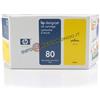 HP ORIGINALE CARTUCCIA HP C4848A / Nr. 80 - GIALLO - 350,00 ML