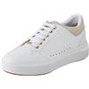 Geox D Dalyla A, Scarpe da ginnastica Donna, Bianco (White/Champagne), 38 EU