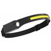 Avidsen Lampada Frontale led cob in Silicone, Ricaricabile Usb, 7 Modi di Illuminazione