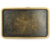 WANLIAN Fibbia per cintura rettangolare in metallo, fibbia per cintura rettangolare vuota personalizzata, fibbia per cintura in metallo rettangolare vintage da uomo in bronzo