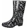 Lico Aquata Stivali in gomma da donna, nero/bianco, 39 EU, nero/bianco, 39 EU