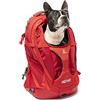 Kurgo G-Train - Zaino Trasportino per Animali - Pensato per Viaggi con Base Armorsole Impermeabile, Utilizzabile come Zaino o Trasportino e Scomparto Imbottito per Laptop