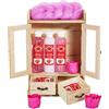 BRUBAKER Cosmetics set beauty da bagno e igiene personale fragola in comodo armadietto in legno
