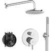 Ideal Standard - Ceraline BD192AA Kit Doccia Completo 5 pezzi con Miscelatore ad Incasso, Doccetta e Soffione, finitura Cromo