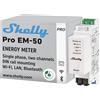Shelly Pro EM 50A, LAN & Wi-Fi Misuratore di Energia a 2 Canali con Controllo Contattore| Montaggio su Guida DIN, Domotica, Alexa e Google Home, Nessun Hub Richiesto, Monitoraggio dei Consumi