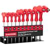 DAKCOS Set da 10 chiavi a T Torx, chiavi a stella SAE/INCH 2/32-3/8 con supporto di stoccaggio, Cr-V