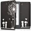kwmobile Custodia eReader Compatibile con Kobo Aura Edition 2 Cover - eBook Reader Flip Case - bianco/nero - Amore