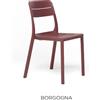 Nardi Sedia Cassia Bistrot Borgogna Polipropilene Impilabile