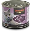 LEONARDO 200 g Leonardo Quality Selection Alimento Cibo Umido per Gatti Adulti con Carne Fresca di Coniglio in Lattina
