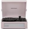 Crosley Voyager Giradischi con 2 altoparlanti, Bluetooth In & Out e AUX - Giradischi Vintage a 3 velocità - Per vinili da 7, 10 e 12 - Portatile con custodia integrata (Ametista.)