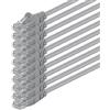 1aTTack.de 86409 10x 3m Gray Cavo di rete Cat6 Cat 6 Ethernet LAN 1000 Mbit/s RJ45