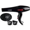 POSTQUAM ID Italian Design - Asciugacapelli professionale con diffusore GTI 2600 Diffus Plus - Motore AC 2200 W - 2 velocità, 2 temperature e colpo d'aria fredda - Capelli ricci e mossi