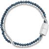 Breil TJ3376 Gioiello collezione MAGNETICA SYSTEM, BRACCIALE da DONNA in ACCIAIO, PIETRE NATURALI colore SILVER misura 19, 5CM con AGATA - TJ3376, Taglia Unica