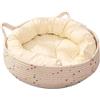 Oldmoom Cuccetta Rotonda per Gatti | Lettino Rotondo per Gatti in Cotone,in Corda per Cuccioli Piccoli Cani Antigraffio Relax Sonno Decorazione per Casa Interna