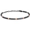 Breil, Collezione B Rocks, Bracciale Uomo, Accessorio Uomo con Elementi in Acciaio Color Gun e Oro Rosa che si Alternano all'Ematite, Lunghezza Regolabile