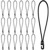 Adiwo Tenditore per telo con Ganci, 25 cm x 18 Pezzi Tenditore per telo con Ganci, Doppio Gancio per Corda Elastica per Teli, Tende, Portapacchi, Auto e Biciclette, Esterno - Nero