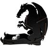 docsmagic.de Dice Tower Dragon Black Small - Torre di Dadi