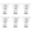 DiCUNO ProOE Lampadine LED GU10 5W, Equivalente 35W alogena, CRI 98, Bianco freddo 5000K, 340lm, Angolo di proiezione 35°, Faretto LED GU10, Spettro completo, Non dimmerabile, 6 Pezzi
