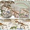Shamoparty Dinosauro Fossil, stoviglie per feste di compleanno, tema archeologico, compresi piatti di carta, tovaglioli di carta, bicchieri di carta e tovaglioli, adatti per una festa di compleanno di 20 persone