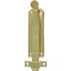 Amig - Perno di sovrapposizione per porte Mod.310 - Chiavistello di sicurezza dorato per posizionamento orizzontale o verticale - Zama con finitura ottonata - Dimensioni: 200 x 38 mm