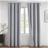 MIULEE Tende Oscuranti per Interni con Fettuccia L 140 x A 280 cm, Tenda Grigio Chiaro Soggiorno Moderne 2 pezzi, Tenda per Finestra Termica Isolante,Tende Oscurante Finestra Camera da Letto Salotto