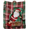 KAÏDENSÏ Plaid Rosso di Babbo Natale 150x130 cm - Idee Regalo Natale 2024 Originali Uomo Donna - Regali Natalizi Divertenti - Idea Decorazioni Divano Casa Originale