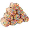 Coopay 10 Gomitolo di Lana per Uncinetto, 450g, Filato per Uncinetto Morbido Multicolore, Filato per Maglieria, Lana Gomitoli per Vestiti per Neonati, Sciarpe, Calzini - Giallo Blu Colorato