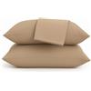 Ali Brothers Set 2 Federe Cuscino 50x80 cm - 100% Cotone Morbido e Traspirante - Antipiega, Antiacaro, Lavabili - Naturale per Letto Singolo o Matrimoniale (Tortora)