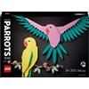 LEGO Art 31211 Collezione Animali - Pappagalli Ara, Decorazione da Par