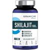 GRANIONS Shilajit 1000 mg | 50% Acido Fulvico | 60 Capsule | Energia, Cervello, Immunità | Himalaya | Vitamina B6 | Vegano | Senza Glutine | Formato 1 Mese