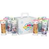 Dulcop Bubble World - Bolle di sapone DISNEY/MARVEL MIX per bambini - Party Pack 12 pz da 60 ml - Gadget compleanno a tema Eroi e Principesse - Made in Italy