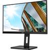 AOC Q24P2Q - Monitor QHD da 24", regolabile in altezza (2560 x 1440, 75 Hz, VGA,