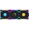 Lian Li Uni Fan SL Wireless LCD Fan Argb Pwm 3 -Pack incluso il controller - Bla