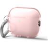 elago Cover Trasparente con Moschettone per AirPods Pro 3 | Compatibile con Ricarica Wireless, Trasparenza Duratura, Antiurto, LED Visibile (Rosa Delicato)
